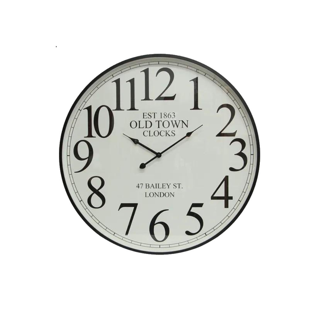 Noir Numeral Wall Clock 60cm image 0